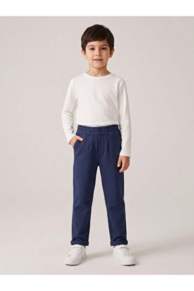Zekids Παντελόνι από βαμβάκι με διπλό πόδι για αγόρια