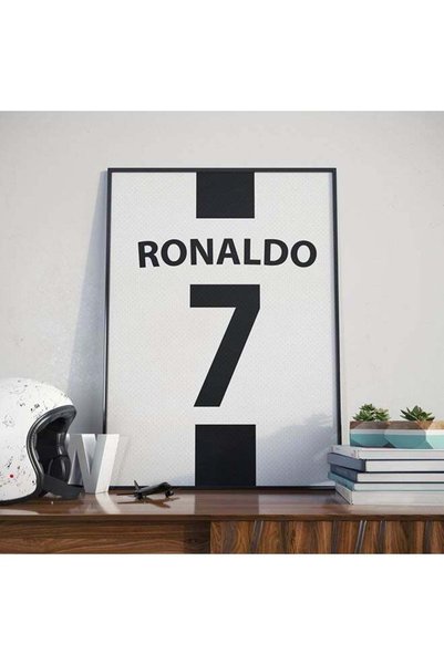 Generic Cristiano Ronaldo 7 Poster Frame Black/White 30 x 40cm