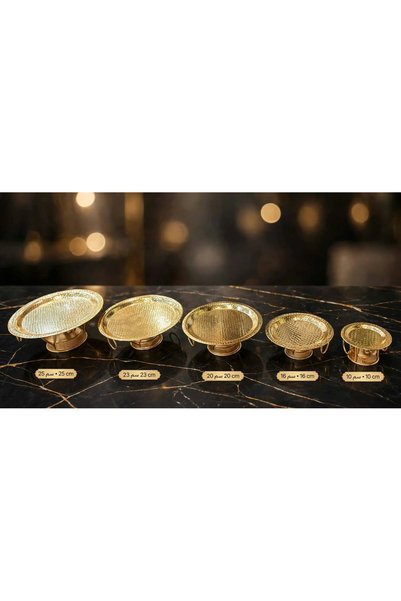 Generic Brand 5-Piece Round Hospitality Plate Set