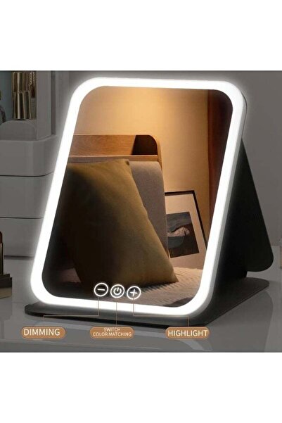 Generic Rechargeable LED Lighted Makeup Mirror, Compact Foldable Vanity Mirro...