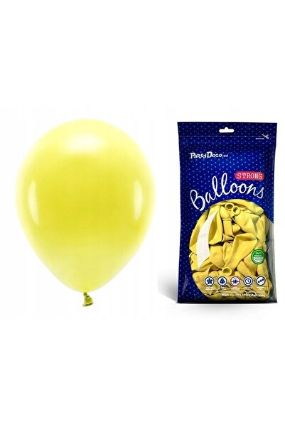 Partydeco Baloane profesionale 10 inch galben pastel x50 bucăți