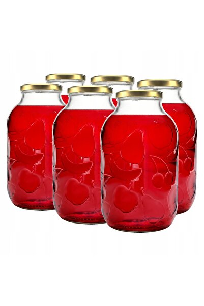 SuperButelki 6x BORCANE MARI DE STICLĂ 5L pentru CEREALE ÎNDULCITE, CONSERVE,...
