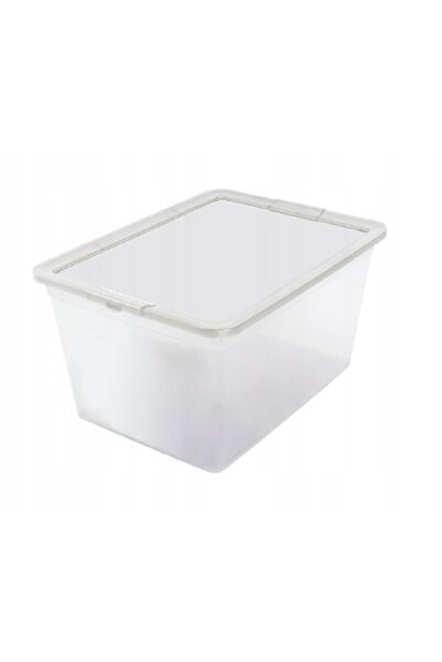 BranQ Recipient mare dreptunghiular de 30 L cu capac transparent X BOX