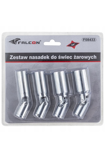 Falcon CHEI DE BUIRE NASADKI 14-21MM CU ARTICULAȚIE DE 3/8 ", SET DE 4 PIESE