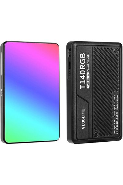 Yighlima مصباح فيديو LED صغير T140RGB من ييليما - 95+ سي ار اي، 2500-9000 كلف...