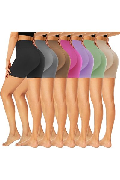 GENERAL GROTEEN 7 Pack High Waisted 5''/8'' Biker Shorts for Women - Buttery ...