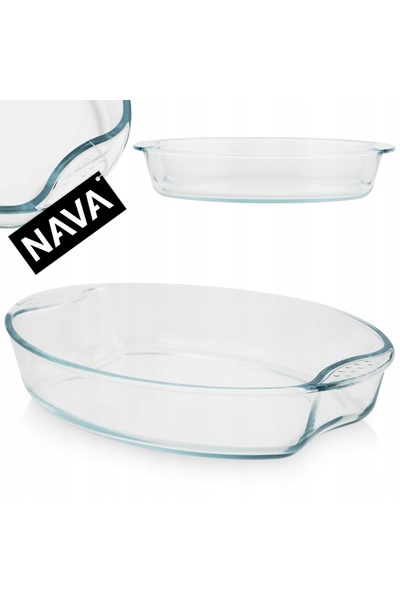 Nava Vas de copt din sticlă termorezistentă, 2.9L