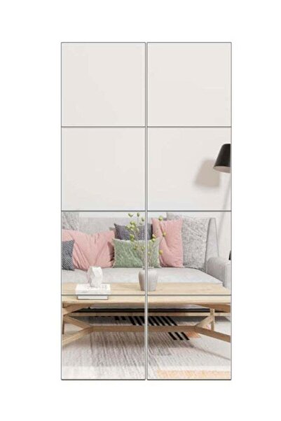 Generic Full Length Mirror Tiles - 12 Inch x 8Pcs Frameless Wall Mirror Full ...