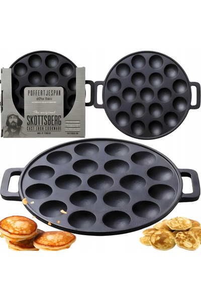 NO BRAND SKOTTSBERG TIGĂN DIN FIER Turnir pentru mini-clătite și ouă 24 CM