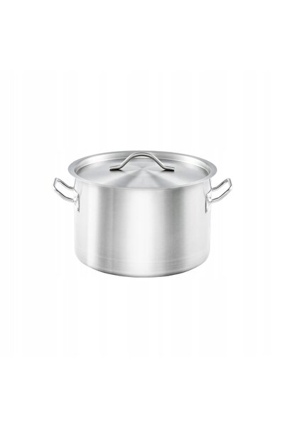 Stalgast Oală Medie Cu Capac Oțel Gastronomic Ø200mm 3,8L 012206