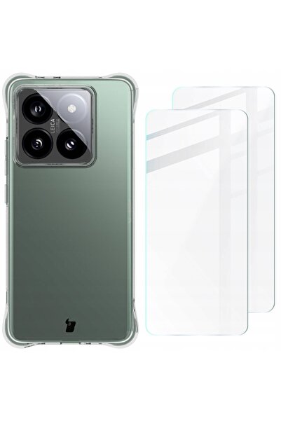 bizon Husă + 2x sticlă securizată pentru 14T Pro, sticlă de protecție pentru ...