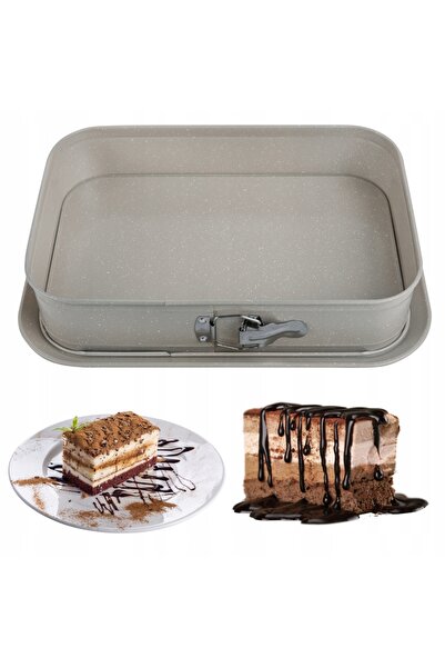 Kinghoff Tavă de copt antiaderentă de 39x27x7.5 cm cu design cu cleme.