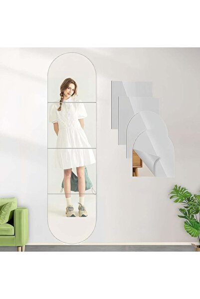 Generic 4pcs Frameless Acrylic Mirror Wall Stickers,Full Body Wall Mirror Set...