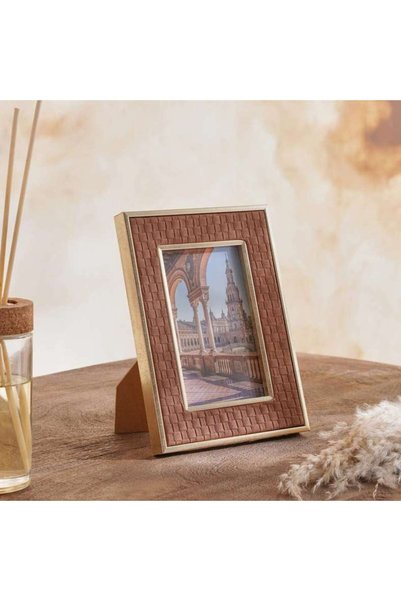 Generic Volga PU Photo Frame 6x8 inch - Brown - 194TAH9900077