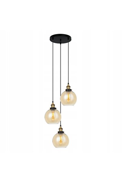 Italux Lustră suspendată Cardena MDM-4330/3 GD+AMB 3 puncte de lumină E27