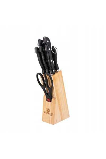 Kinghoff Set de 8 piese, 6 cuțite în bloc, Complet 3444