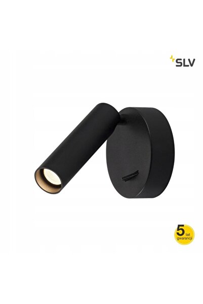 SLV Reflector de perete rotund negru