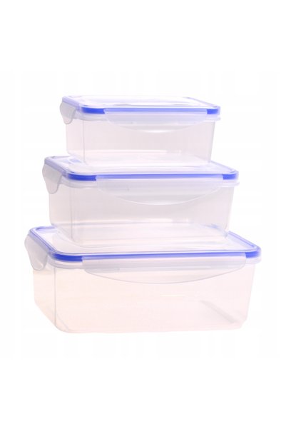 Kamille SET DE 3 CUTII DE PLASTIC PENTRU ALIMENTE