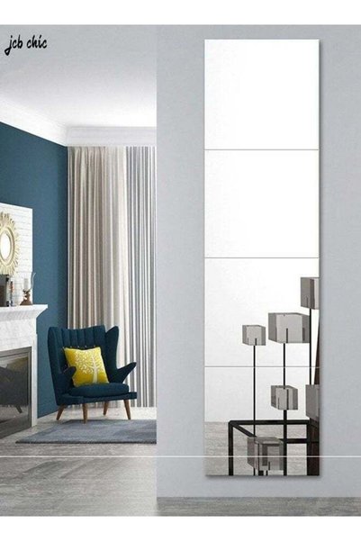Generic Full Length Wall Mirror Tiles,Self Adhesive Acrylic Mirror, Wall-Moun...