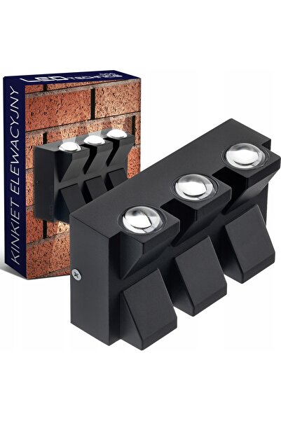 LEDtechnics Aplica LED de perete 6W 540lm pentru exterior, lampă de grădină.