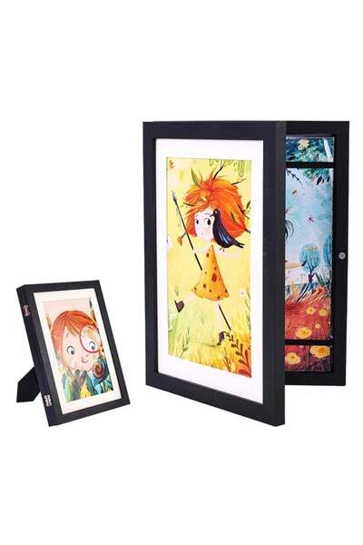 Generic 2 PCS Front Opening Art Frames, Changeable Kids Artwork Picture Frame...