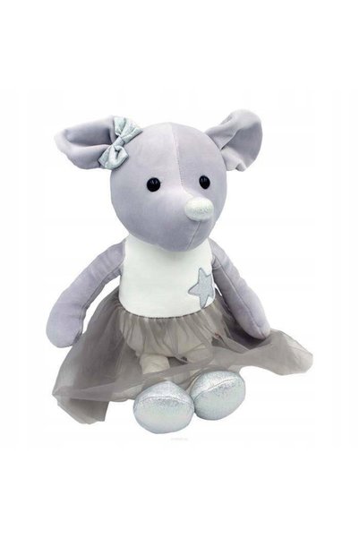 Tulilo Șoricel de pluș lila argintiu 33 cm