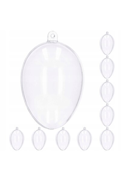 Springos Bile acrilice transparente, decorative, 11cm, 10 bucăți