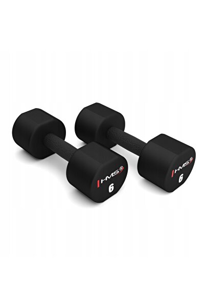 HMS Set gantere de antrenament 2x6kg, acoperite cu poliuretan TPU, confortabile