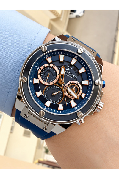 47 mm Silikon Kordon Göstergeleri Aktif Erkek Kol Saati