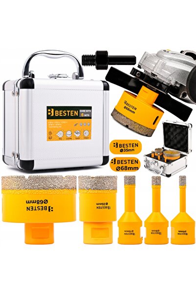 BESTEN Discuri diamantate pentru plăci ceramice M14 ⌀   6,8,10,35,68 mm +ADAPTOR