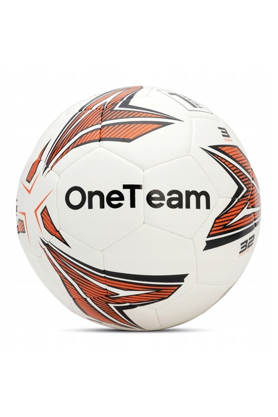 OneTeam MS Basic Minge de fotbal Alb/Portocaliu Mărimea 3