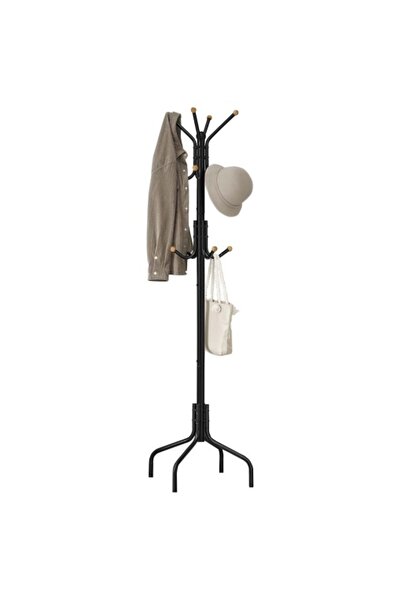 SONGMICS Cuier în formă de copac, model Balcano, negru, 55x55x180 cm