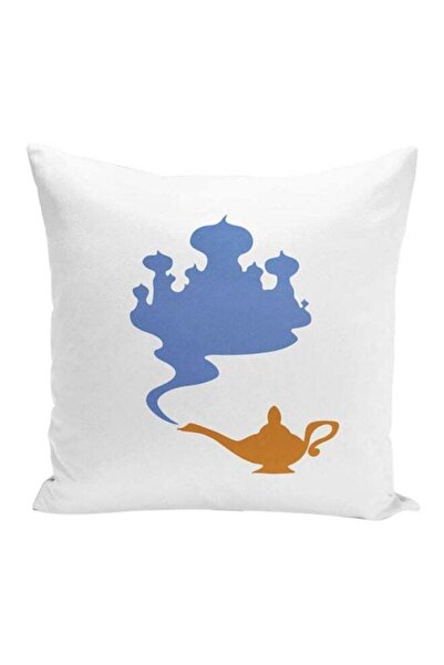 Generic Aladdin And Jasmine Palace Genie Lamp Throw Pillow With Stuffing Whit...