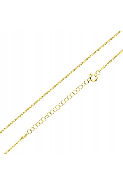 NO BRAND Lanț Anker placat cu aur - 1,9 g, 40-45 cm, 1,3 mm