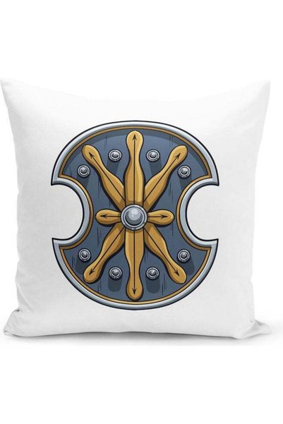 Generic Shield Design Decorative Pillow Multicolour