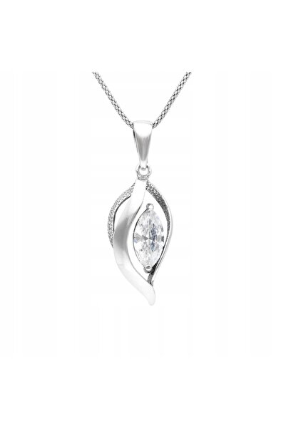 NO BRAND Pandantiv de argint cu zirconiu alb |   pendant elegant |   argint 9...