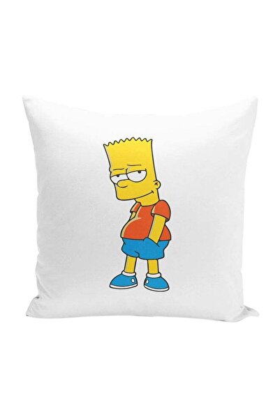 Generic Bart Simpson Decorative Throw Pillow White 16 x 16inch