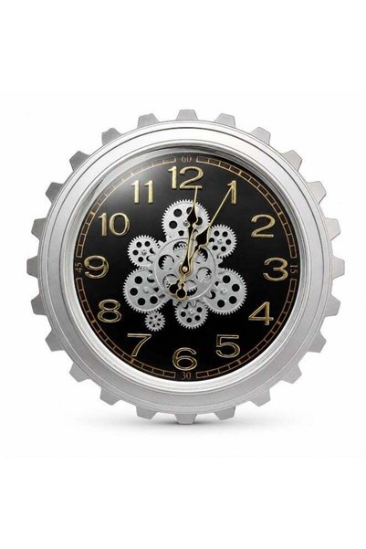 Generic Industrial Gear Wall Clock 52cm T114634– Steampunk Vintage Decorative...