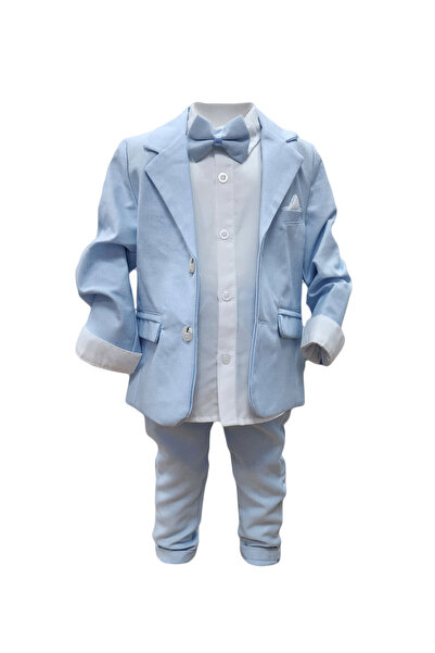 Generic Brand Costum casual-elegant baieti, model HTEB 111, culoare bleu