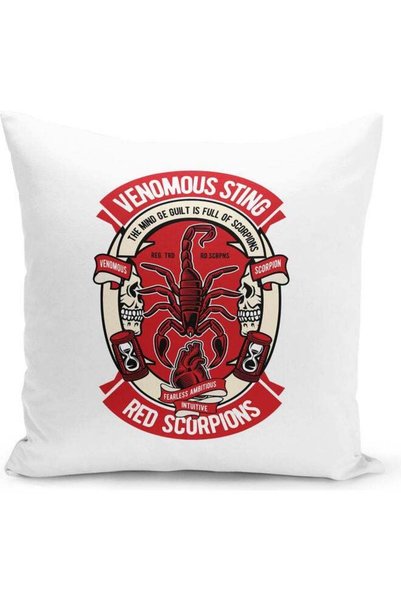 Generic Scorpio Design Decorative Pillow Multicolour