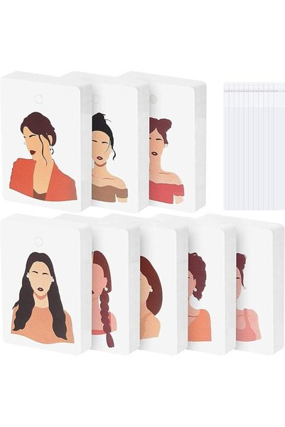 TERRIFI Earring Display Cards with OPP Bags, 6x9cm Jewelry Display Tags, Idea...