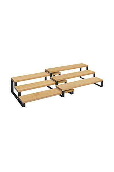 SONGMICS Set de 2 organizatoare de condimente, pe 3 niveluri, extensibile și ...