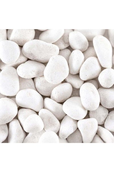 Generic Large White Decorative Stones 2–5 cm, 2.4 lb – Natural Unpolished Whi...