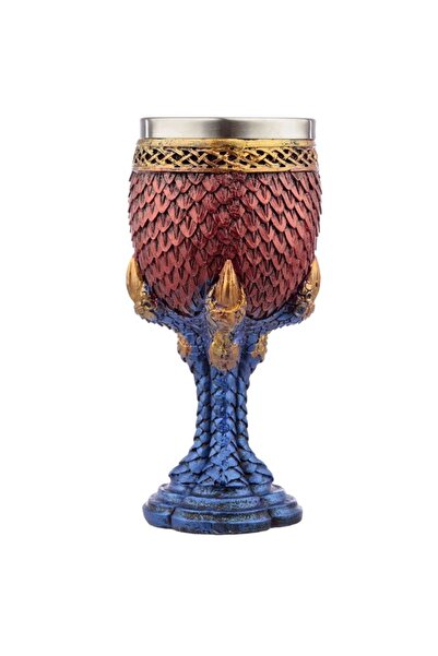 NO BRAND EPICKI KUFEL KIELICH Solzi de Dragon Oțel Inoxidabil 200ML LARP RPG