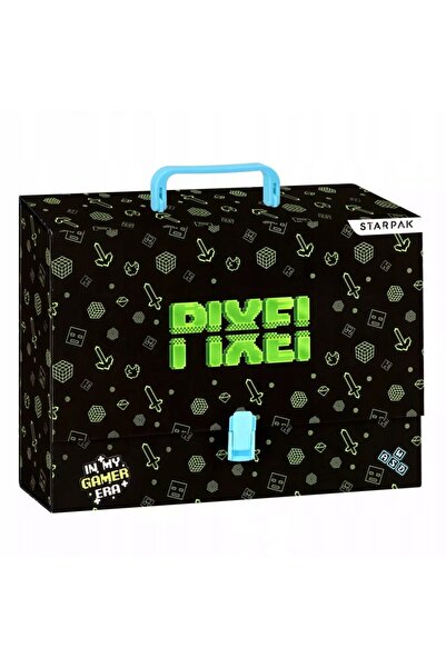 Starpak Dosar cu mâner XL gros A4 Pixel pentru gamer boy