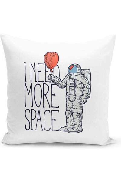 Generic I Need More Space Design Decorative Pillow Multicolour