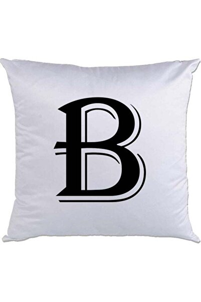 Generic B-Printed Decorative Pillow White/Black 40 x 40cm