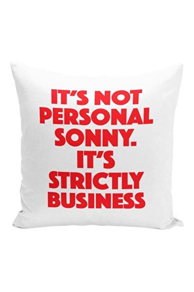 Generic Business Quote Printed Decorative Pillow White/Red 16x16inch