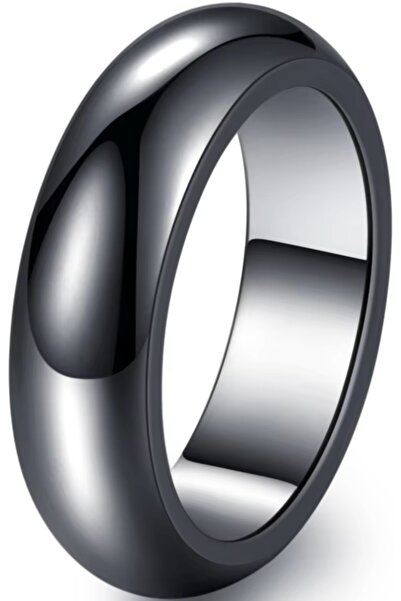 NO BRAND Inel din hematit modern, elegant, durabil