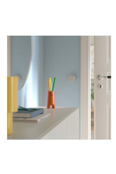 Generic FRÖVÄXT Vase, brown-orange, 14 cm